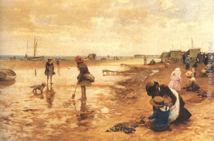 Alfred Glendening A day at the seaside